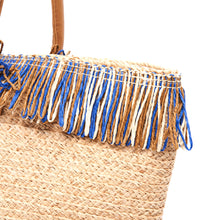 Load image into Gallery viewer, Astrid Raffia Braided Boucle Beach Bag