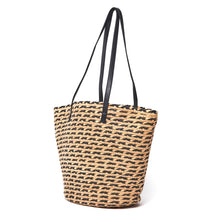 Load image into Gallery viewer, Lulabelle Raffia Patterned Beach Bag