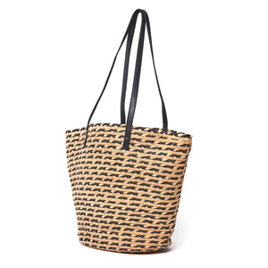 Lulabelle Raffia Patterned Beach Bag