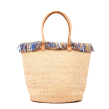 Load image into Gallery viewer, Astrid Raffia Braided Boucle Beach Bag
