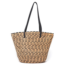 Load image into Gallery viewer, Lulabelle Raffia Patterned Beach Bag
